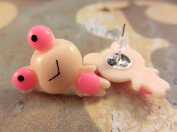 Crazy Frosch Ohrstecker frog Kulleraugen